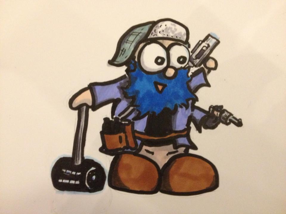 You might call him "well armed."